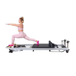 The Align-Pilates A8-Pro Pilates Reformer is our flagship commercial Pilates Reformer. The A8-Pro runs on 8 PU wheels